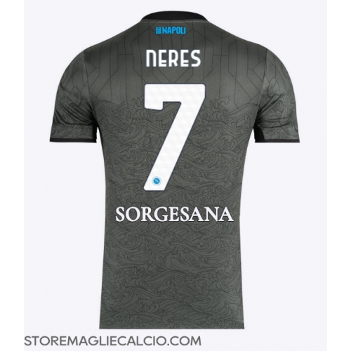 SSC Napoli David Neres #7 Maglia Gara Terza Repliche 2024-25 Maniche Corte SSC Napoli David Neres #7 Maglia Gara Terza Repliche 2024-25 Maniche Corte
